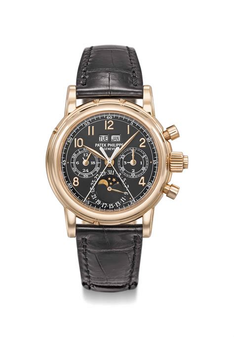 Patek Philippe. A very fine and rare 18K pink gold perpetual 